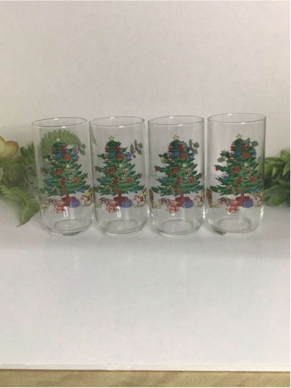 Luminary Durand NOEL Christmas Glassware Vintage Set of 12 - Picture 3 of 4